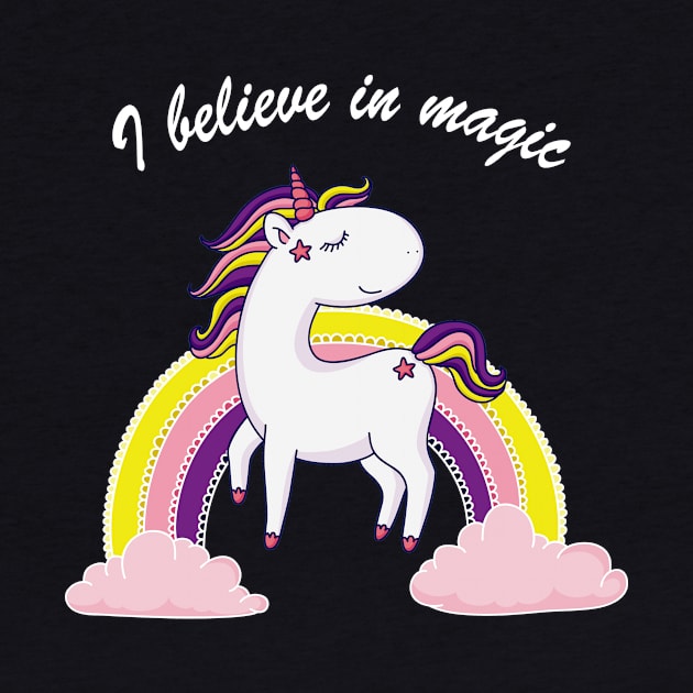 Awesome Believe In Magic Unicorn Shirt & Dress by MIRgallery